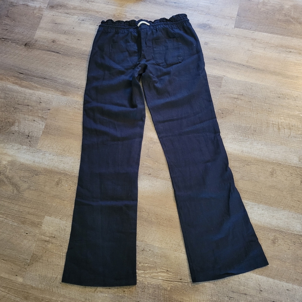 *not 4 sale* ROXY Oceanside Wide Leg Black Beach Pant - Picture 11 of 11